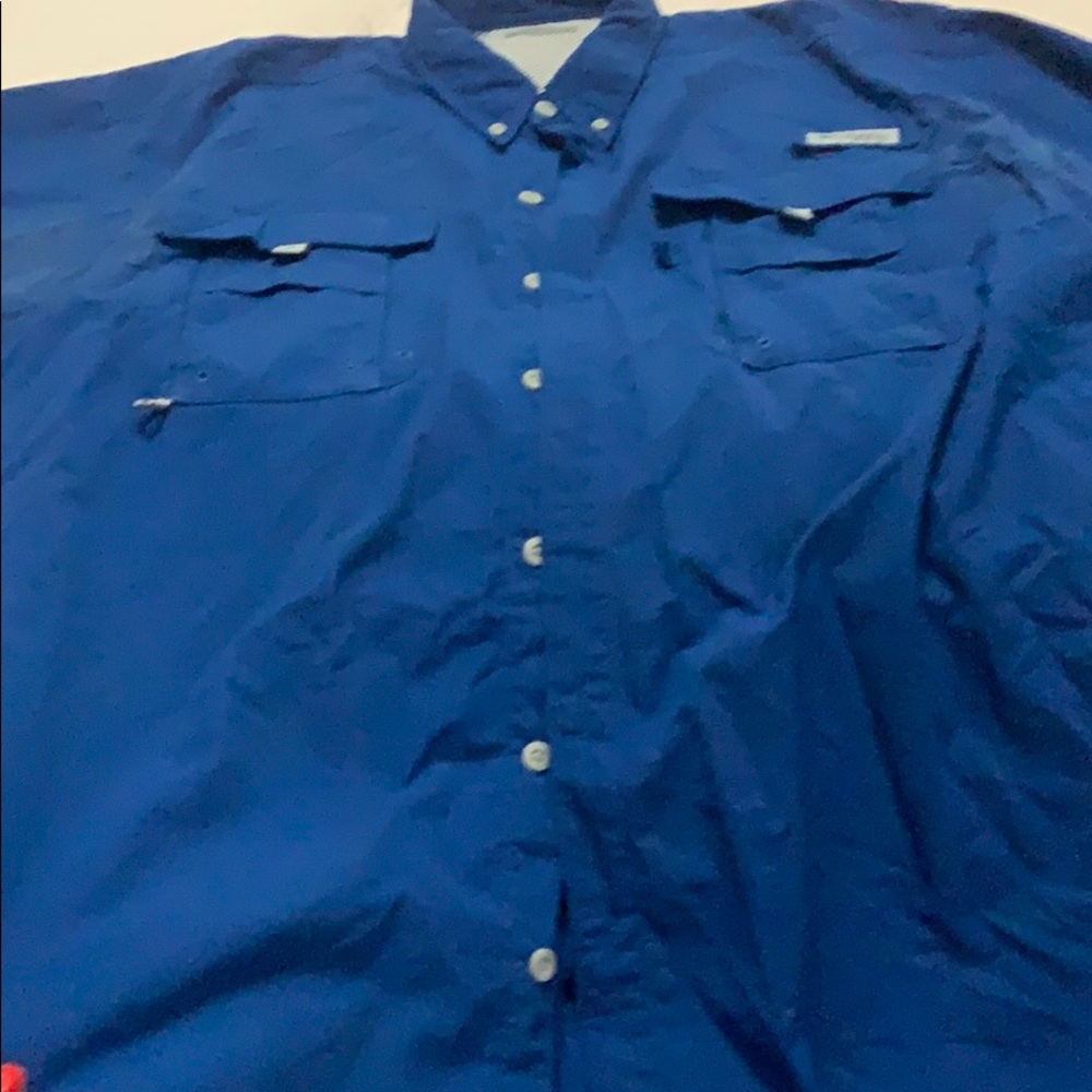 Columbia used Blue fishing long sleeve